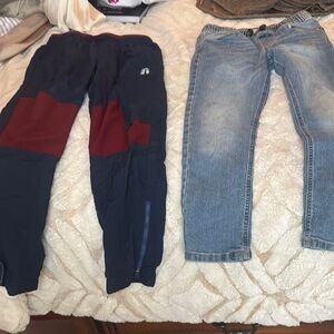 Russell Athletic Blue and Red Jeans for Versatile Style